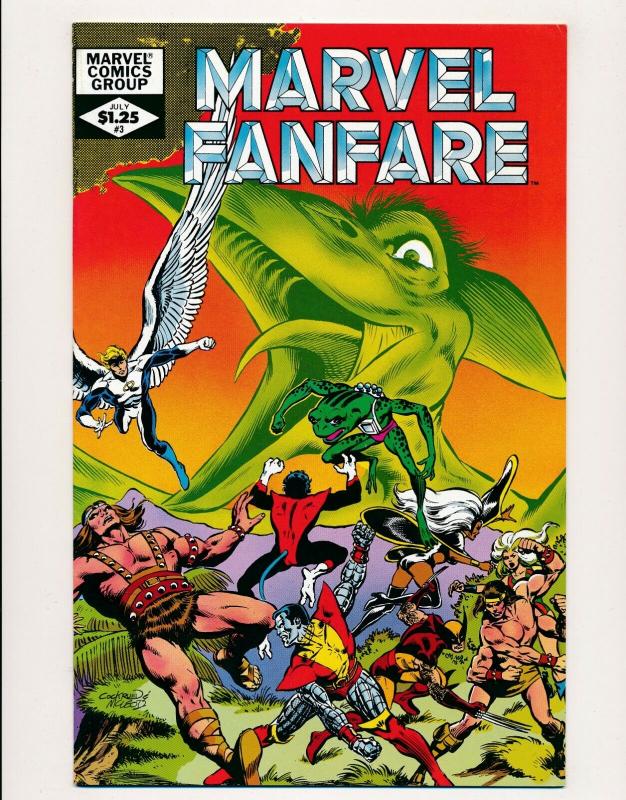 MARVEL (4 comics) MARVEL FANFARE Vol. 1 #1- #4 1982 VF/NM (PF376) 