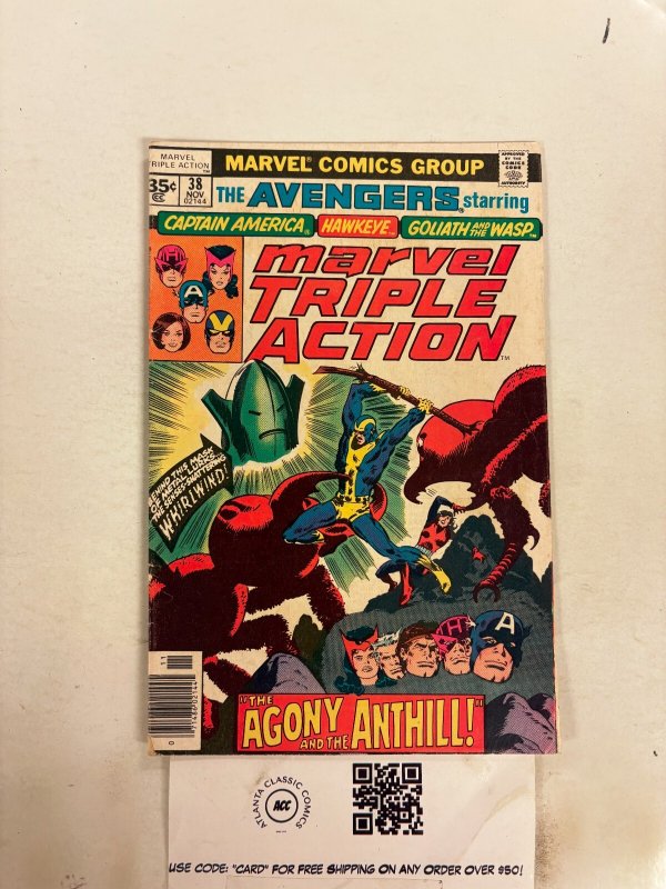Marvel Triple Action #38 FN Marvel Giant Man Wasp Hawkeye 9 HH62