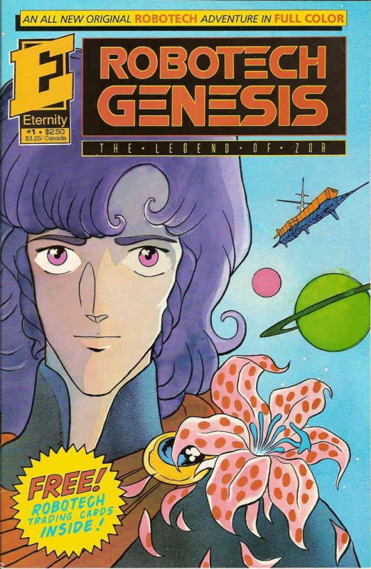 Robotech Genesis #1 (Newsstand) (with card) VF ; Eternity