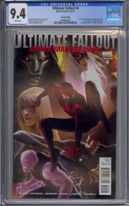 ULTIMATE FALLOUT #4 CGC 9.4 1ST MILES MORALES MARKO DJURDJEVIC VARIANT EDITION 
