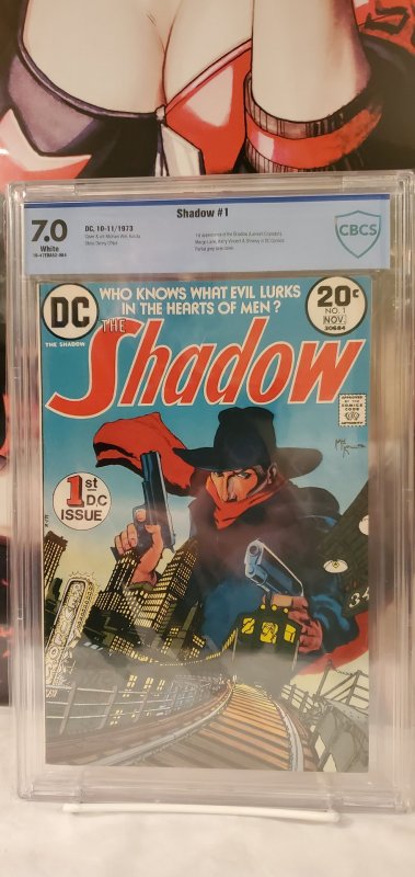 The Shadow #1 CBCS 7.0 White Pages Dc Comics Bronze Age Mike Kaluta