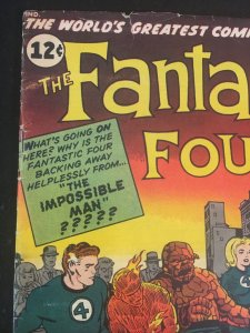 THE FANTASTIC FOUR #11 G+/VG- Condition