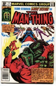 Man-Thing #11--Last issue--1981--Newsstand--comic book