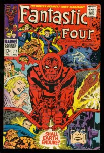 FANTASTIC FOUR #77 1968-MARVEL COMICS-JACK KIRBY-THING VF