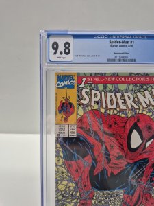 Spider-Man #1 CGC 9.8 Newsstand McFarlane  Marvel Comics White Pages
