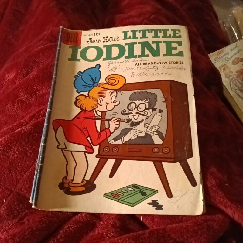 Little Iodine 8 Issue Golden Silver Age Dell Cartoon Comics Lot Run Set girls