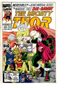 9 Thor Marvel Comic Books # 417 447 450 452 454 455 456 459 462 Odin Hulk SS3