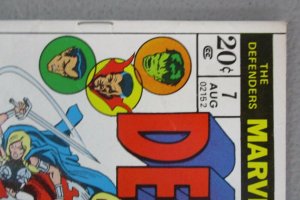 Defenders #7 Stan Lee Silver Surfer Valkyrie Namor 1973 Marvel Comics