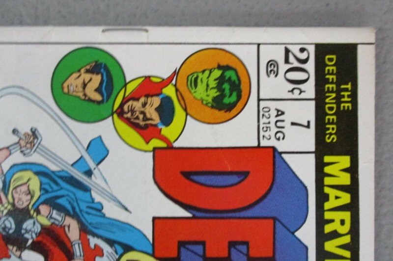 Defenders #7 Stan Lee Silver Surfer Valkyrie Namor 1973 Marvel Comics