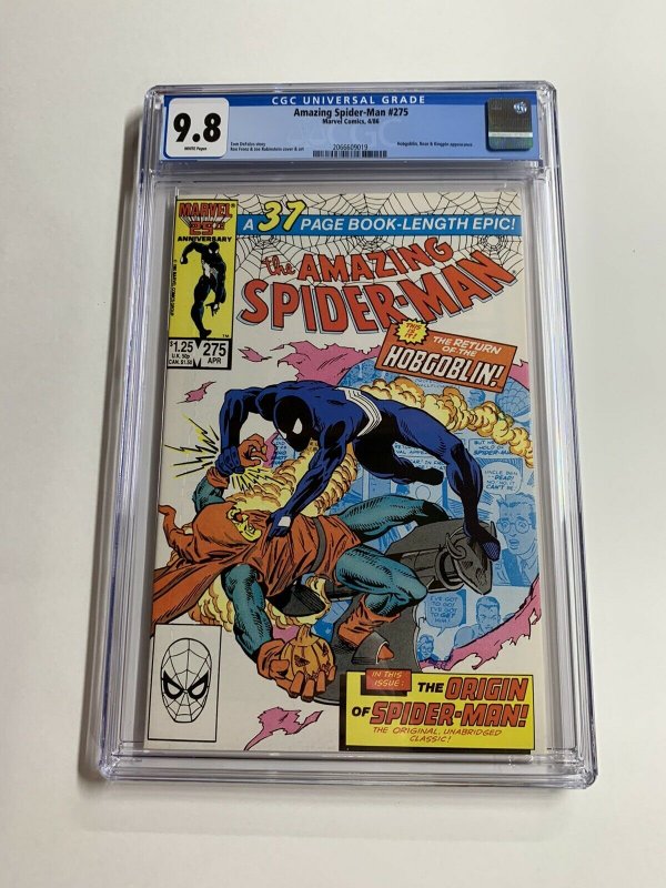 Amazing Spider-man 275 Cgc 9.8 White Pages Fantasy 15 Reprint Inside! 