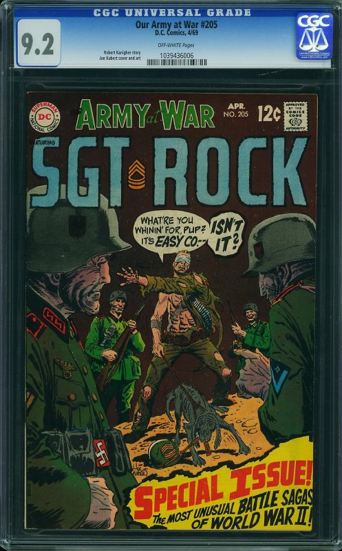 Our Army at War #205 (DC, 1969) CGC 9.2