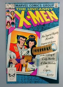 Uncanny X-Men #172 NM- Wolverine Wedding Marvel 1983 TW1