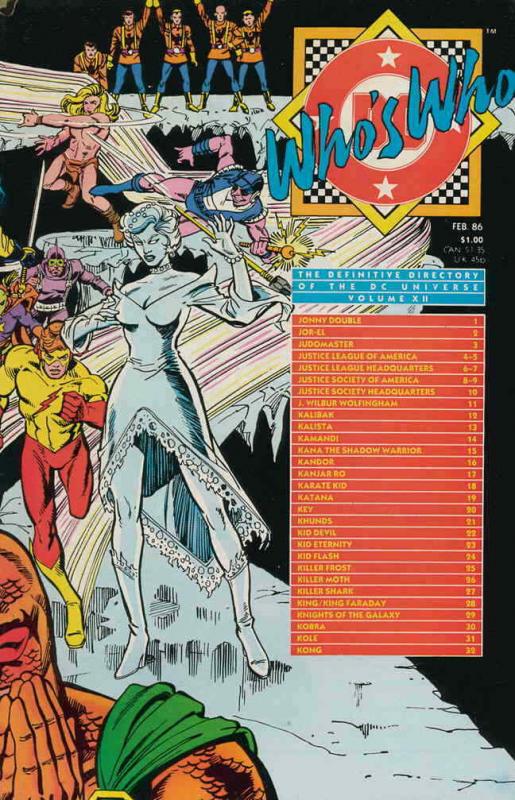 Who’s Who: The Definitive Directory of the DC Universe #12 VF; DC | save on ship 