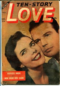 Ten-Story Love #197 1954-Ace-former pulp-spicy romance art-photo cover-VG