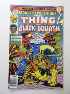 Marvel Two-in-One #24 (1977) VG+ Condition stain bc