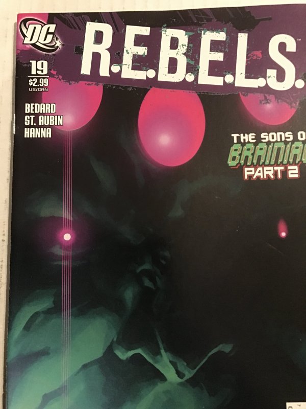 R.E.B.E.L.S. #19 : DC 2010 NM-; Brianiac 2, Vril Dox, Legion of Superheroes