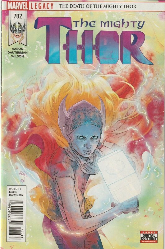 The Mighty Thor # 702 Cover A 1st Print NM Marvel 2018 [H1]