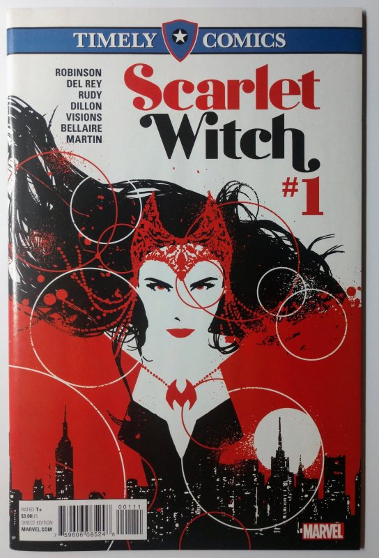 Scarlet Witch #1 (9.4, 2016) Timely Comics Cover