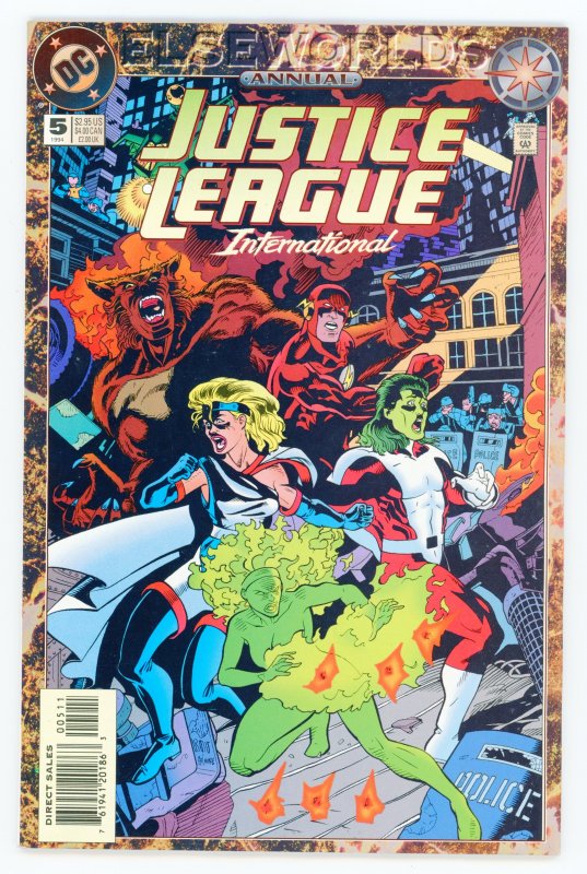 Justice League International Annual #5 Flash Poison Ivy NM-