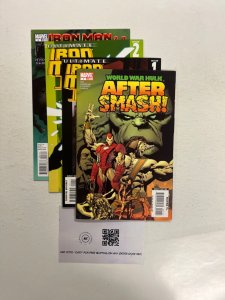 4 Marvel Comics World War Hulk # 1 + Iron Man # 1 2 3 Avengers Defenders 75 JS44