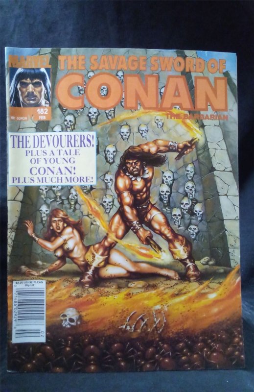 The Savage Sword of Conan #182 1991 Marvel Comics Comic Book