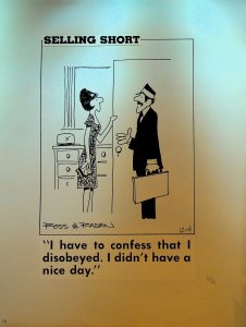 Selling Short Original Comic Strip Art 1980s I Didn't Have a Nice Day