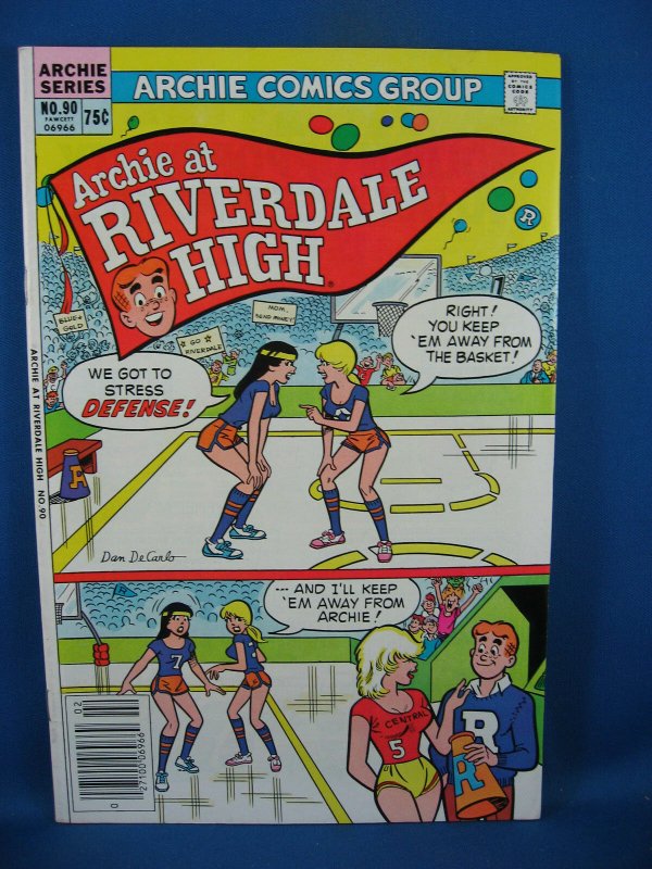 ARCHIE AT RIVERDALE HIGH 90 VF Early Cheryl Blossom Appearance 1983