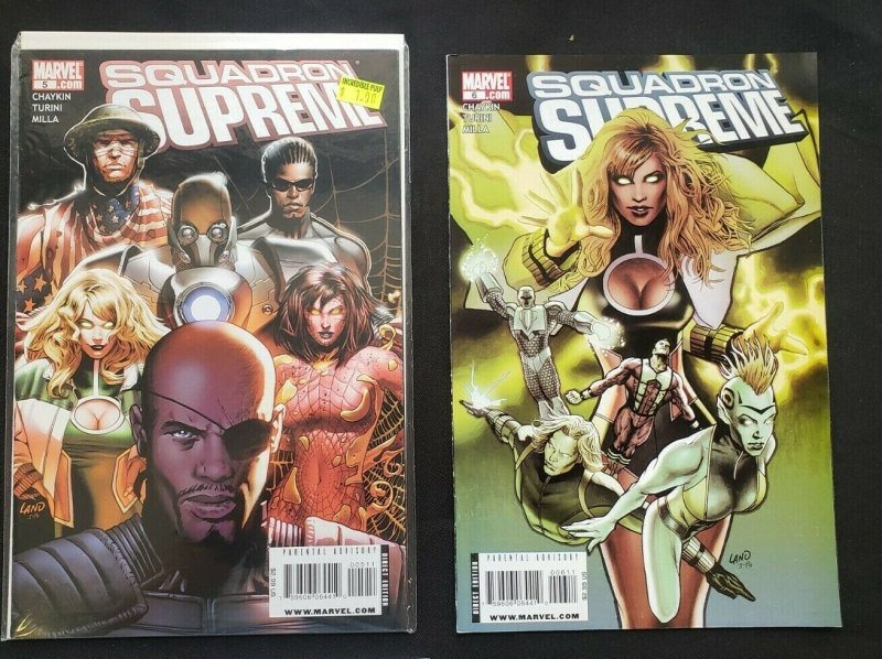 SQUADRON SUPREME 9PC (VF) OLD & NEW SQUADRON SUPREME, GRAPHIC NOVEL 1998-2009