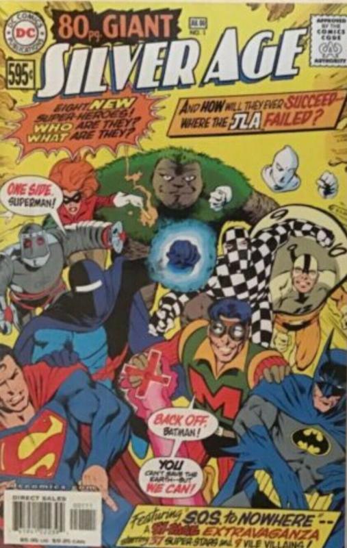 DC COMICS PRESENTS SILVER AGE REPRODUCTIONS WITH ORIGINAL ADS.7 BOOK LOT NM