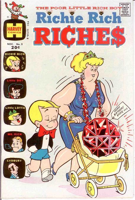 RICHIE RICH RICHES (1972-1982) 3 VF Nov. 1972 COMICS BOOK