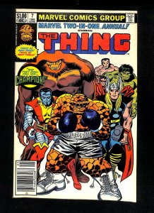 Marvel Two-In-One Annual #7 1st Champion!