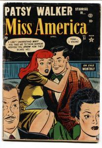 MISS AMERICA #51 1953-ATLAS-PATSY WALKER-Horror Movie cover-vg