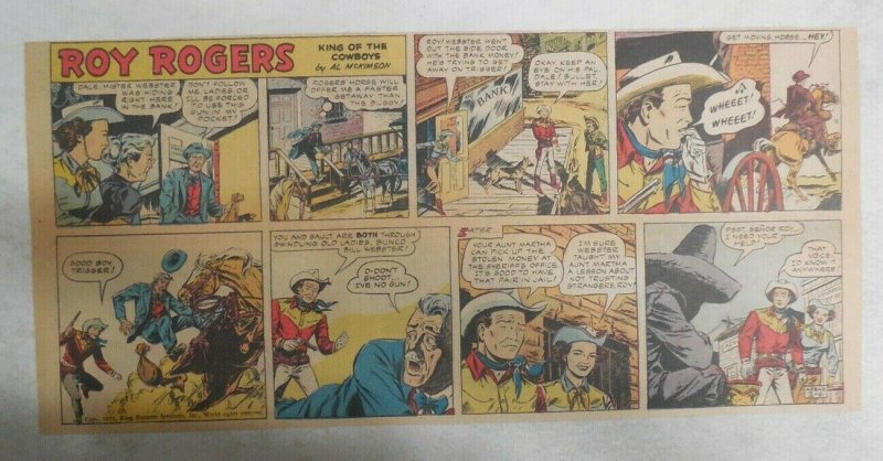 Roy Rogers Sunday Page by Al McKimson from 2/6/1955 Size 7.5 x 15 inches