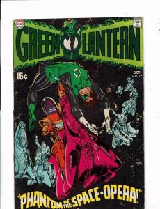 Green Lantern # 72 VG/FN SA DC Comic Book Sinestro Justice League Flash LH16