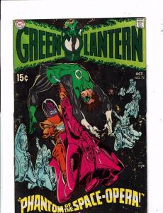 Green Lantern # 72 VG/FN SA DC Comic Book Sinestro Justice League Flash LH16