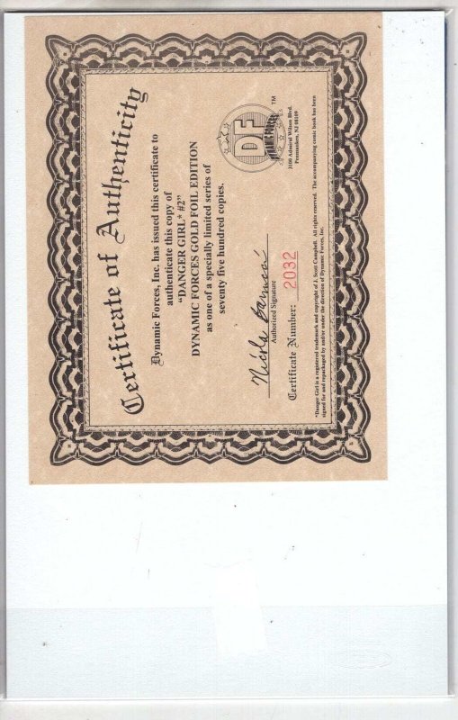 Danger Girl #2 CVR A.DF.GOLD [VF/NM]