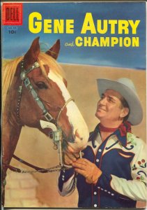 Gene Autry and Champion #107 1956-Dell-photo cover-high grade-VF 