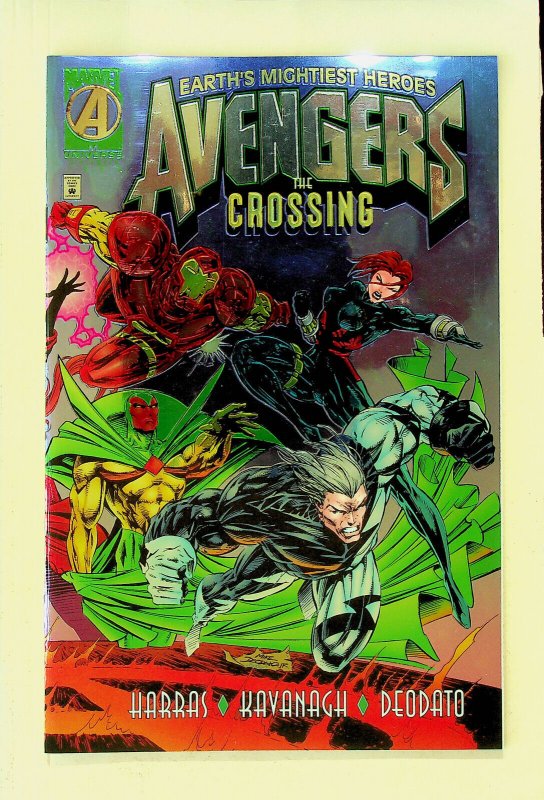 Avengers The Crossing-Earth's Mightest Heroes-Foil (Aug 1995, Marvel)- Near Mint