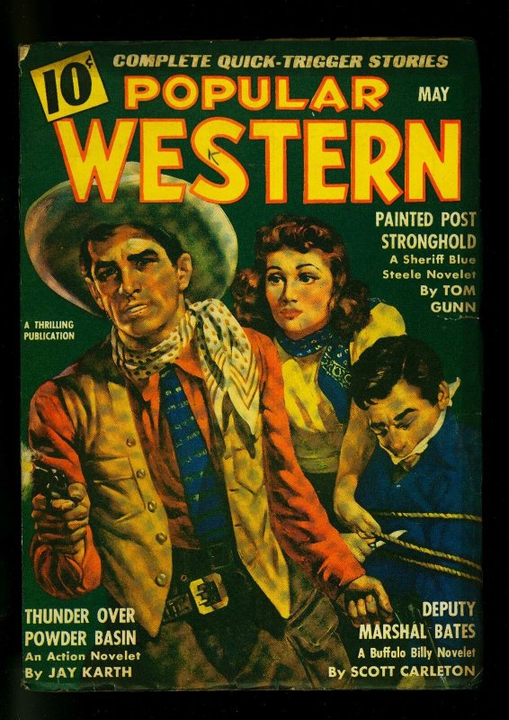 Popular Western May 1943- Sheriff Blue Steele- Bufallo Billy -FN