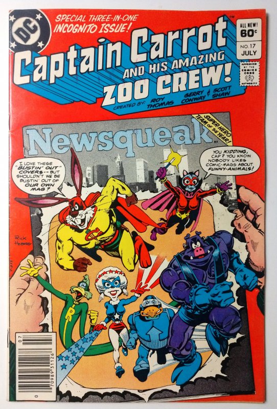 Captain Carrot and His Amazing Zoo Crew #17 (7.5, 1983) NEWSSTAND