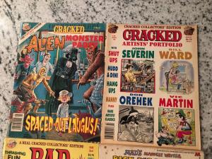 4 Parody Humor Magazines Cracked Alien Party & Portfolio + Rad 77 + Mad Eye JW1