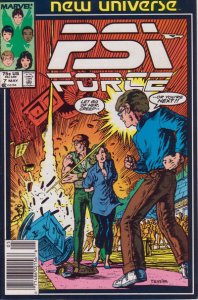 Psi-Force #7 (Newsstand) FN ; Marvel | New Universe