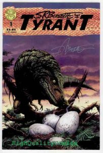 TYRANT #1, NM-, Dinosaurs, Signed by Stephen Bissette, 1994, more Dinos in store