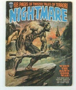 NIGHTMARE #3 Monster Horror Magazine Comic Boris Vallejo Cover 1971 Skywald 