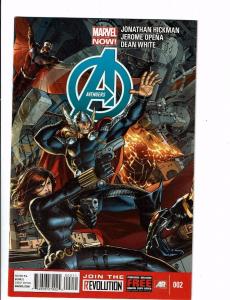 Lot Of 2 Avengers Marvel NOW Comic Books # 2 11 Iron Man Hulk Thor Widow J120