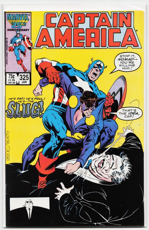 Captain America #325 (1987) Captain America [Key Issue]