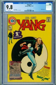Yang #1 CGC 9.8 1973- Charlton Comics- Martial Arts superhero 4291311003