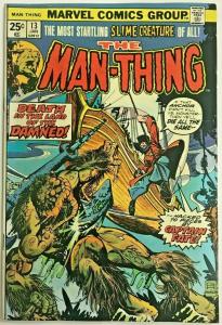 MAN-THING#13 FN/VF 1975 MARVEL BRONZE AGE COMICS