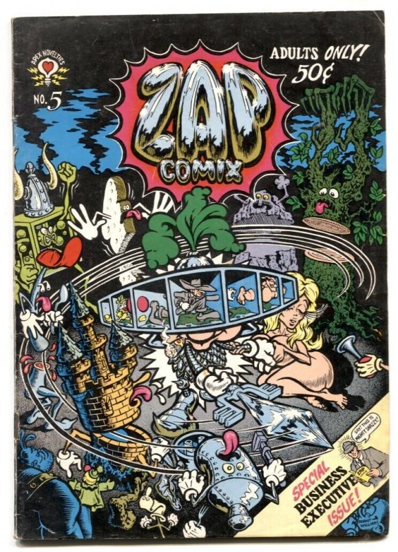 Zap #5 1965- Crumb- Freak Bros- Underground comix VG/F