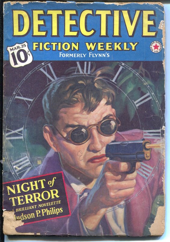 Detective Fiction Weekly 3/25/1939 - Judson P Philips-crime pulp-G